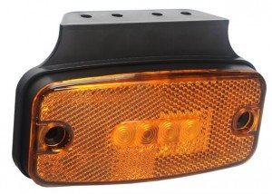 10-30V LED Side Marker Light W/ Reflector