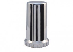 33mm Chrome ABS Plastic Threaded Long Nut Cover with Flange