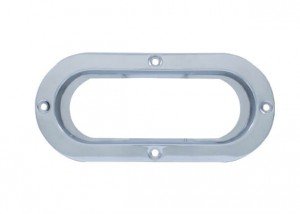 Stainless 6 Inch Oval Mounting Flange